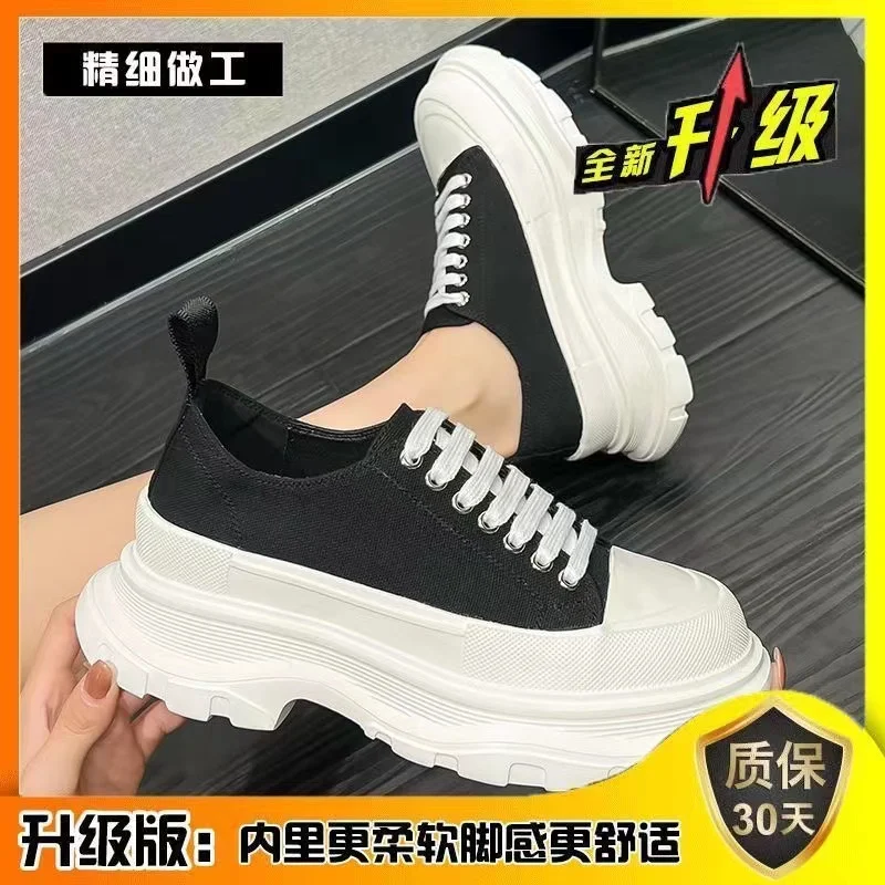 Thick soled height increasing shoes womens sport shoes women chunky platform sneakers women harajuku sneakers