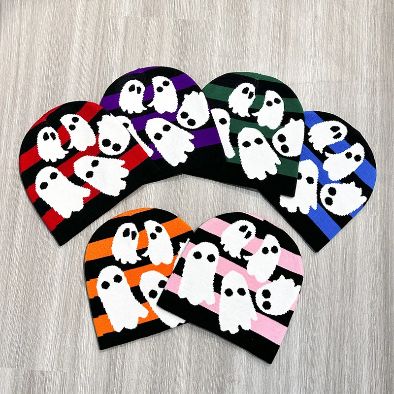 Вязаная Шапка-бини с символами наследия Kain без козырька