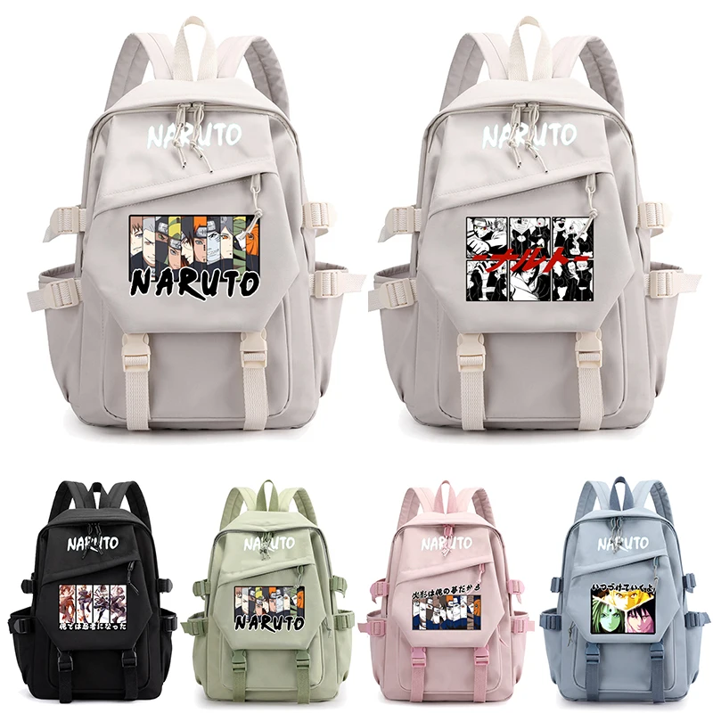 

Anime Naruto Backpack Storage Bag Cute Pencil Case Teen Girl Boy Large Capacity Rucksack School Bag Gift for Kid