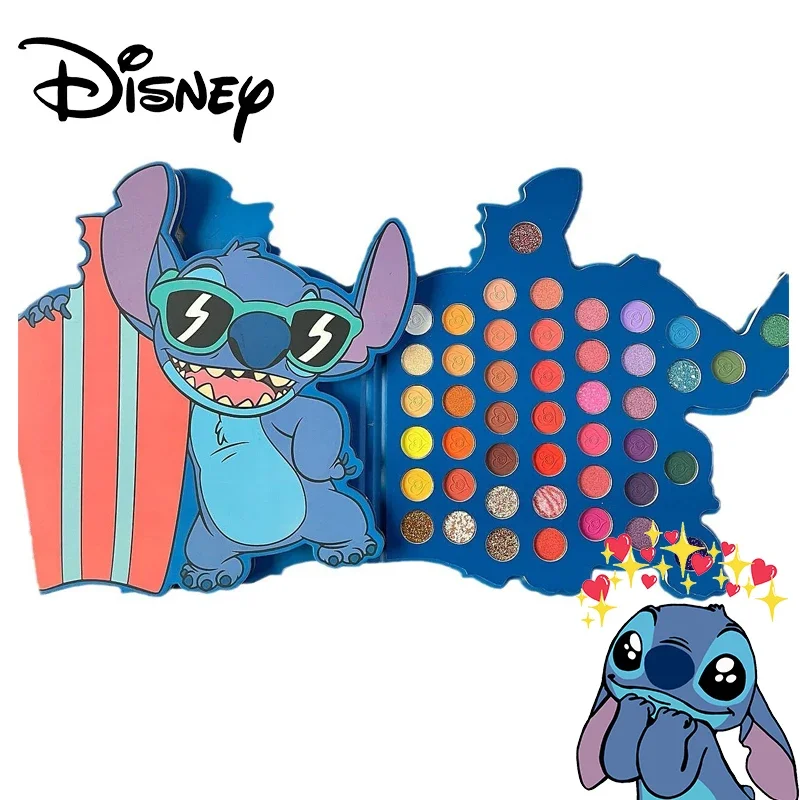 

Disney Stitch Beauty Glazed 45 Color Makeup Eyeshadow Palettes Gorgeous Make Up Palette Eyeshadows Big Pigmented Pressed Powder