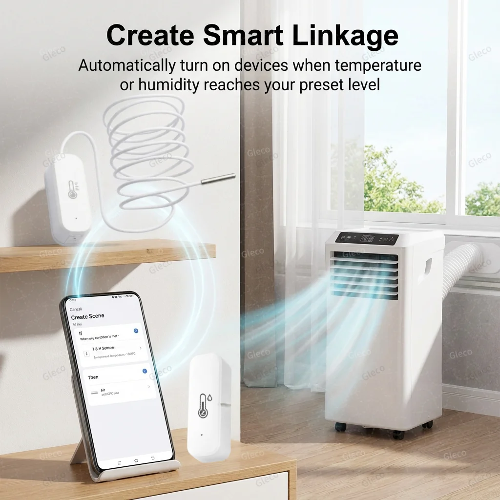 Датчик температуры и влажности ZigbeeWi-Fi (опционально с TUYA Smart Life и Zigbee2mqtt) для домашней автоматизации (art.: 3920dabdfa296) - 3920dabdfa296