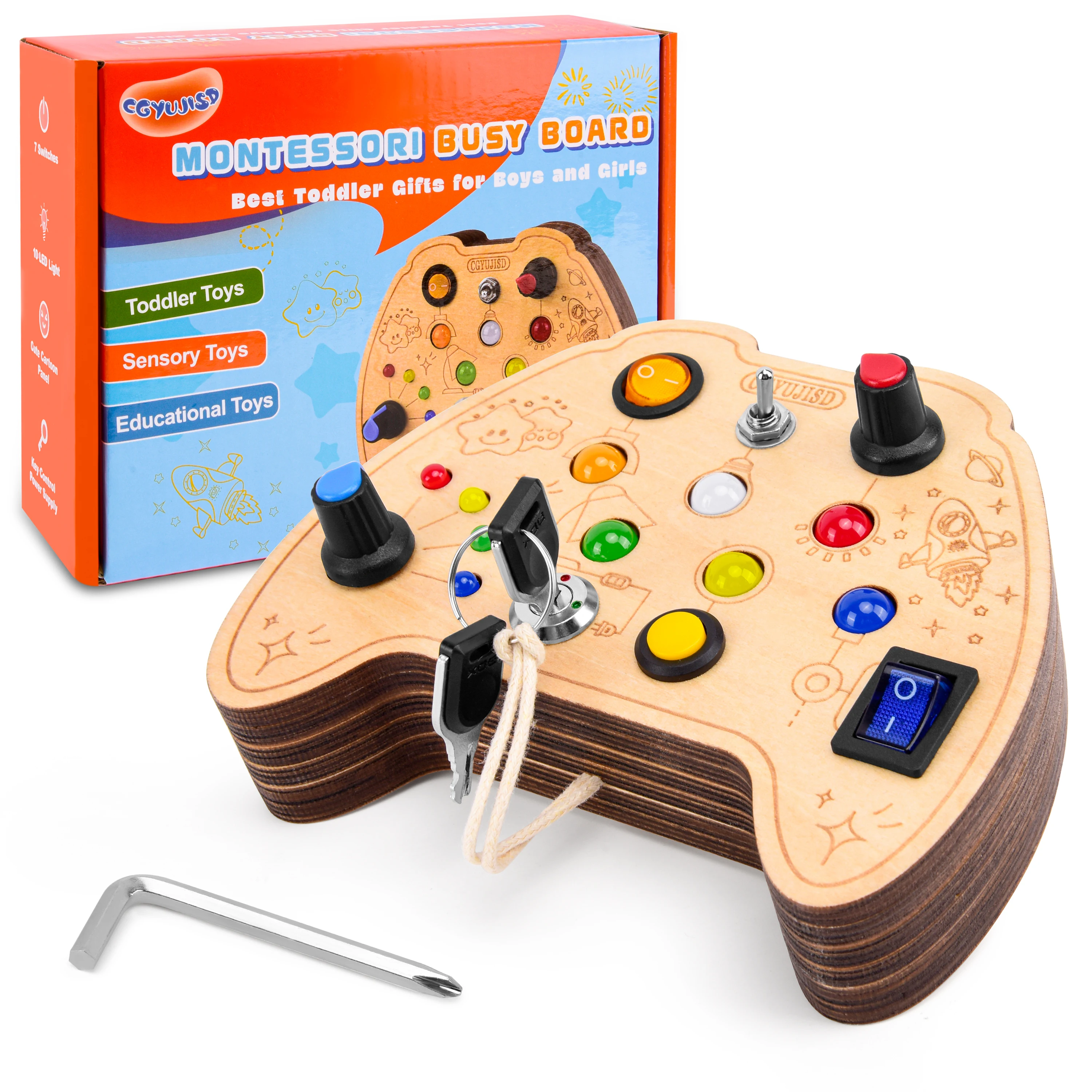 Обучающая доска Монтессори для детей старше 3 лет