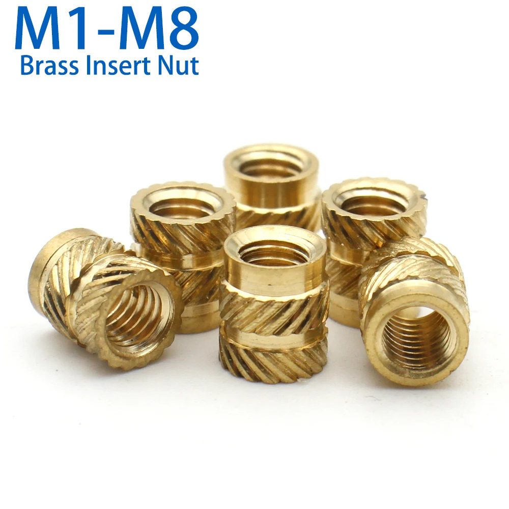 

LIXIU Латунные накатные тепловые вставки гайки М1-М8