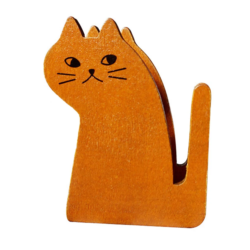 

Tape Dispenser Cute Deskwooden Cat Heat Holder Kids Animal Desktop Office Kitten Shipping Packaging Ornament Stand Figurine