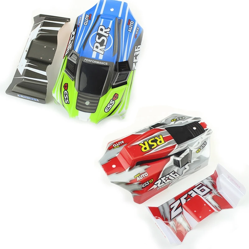 

2 комплекта для Wltoys 144001 1/14 Корпус кузова автомобиля верхний навес 144001-1335 Автозапчасти-красный и зеленый