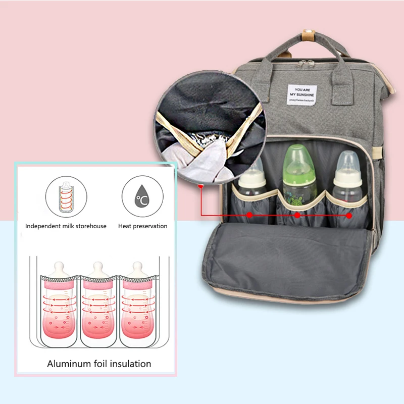 Модная Портативная детская складная кровать сумка для мам большой емкости