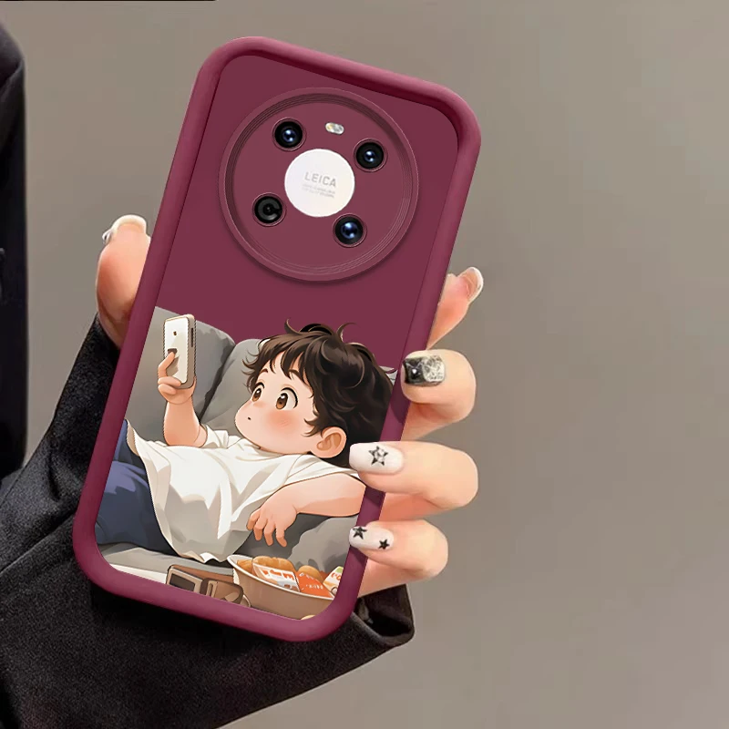 Пара мужских и женских чехлов для телефона Huawei P 20 30 40 Lite 50 Pro Mate Nova 3 4 Y 70 90 61 11i 12S 7 9 SE