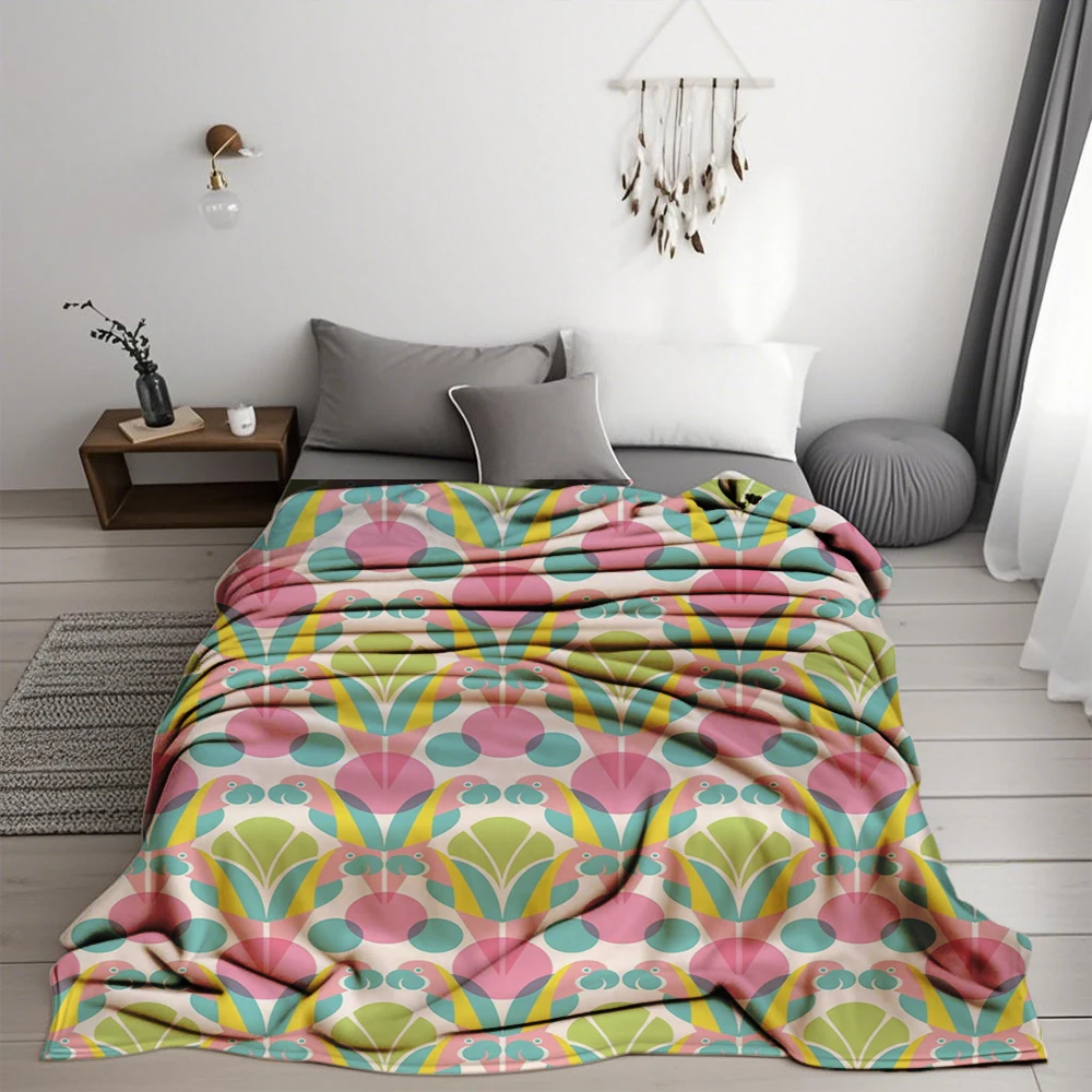 Современное простое зимнее фланелевое одеяло розового цвета ара пододеяльник