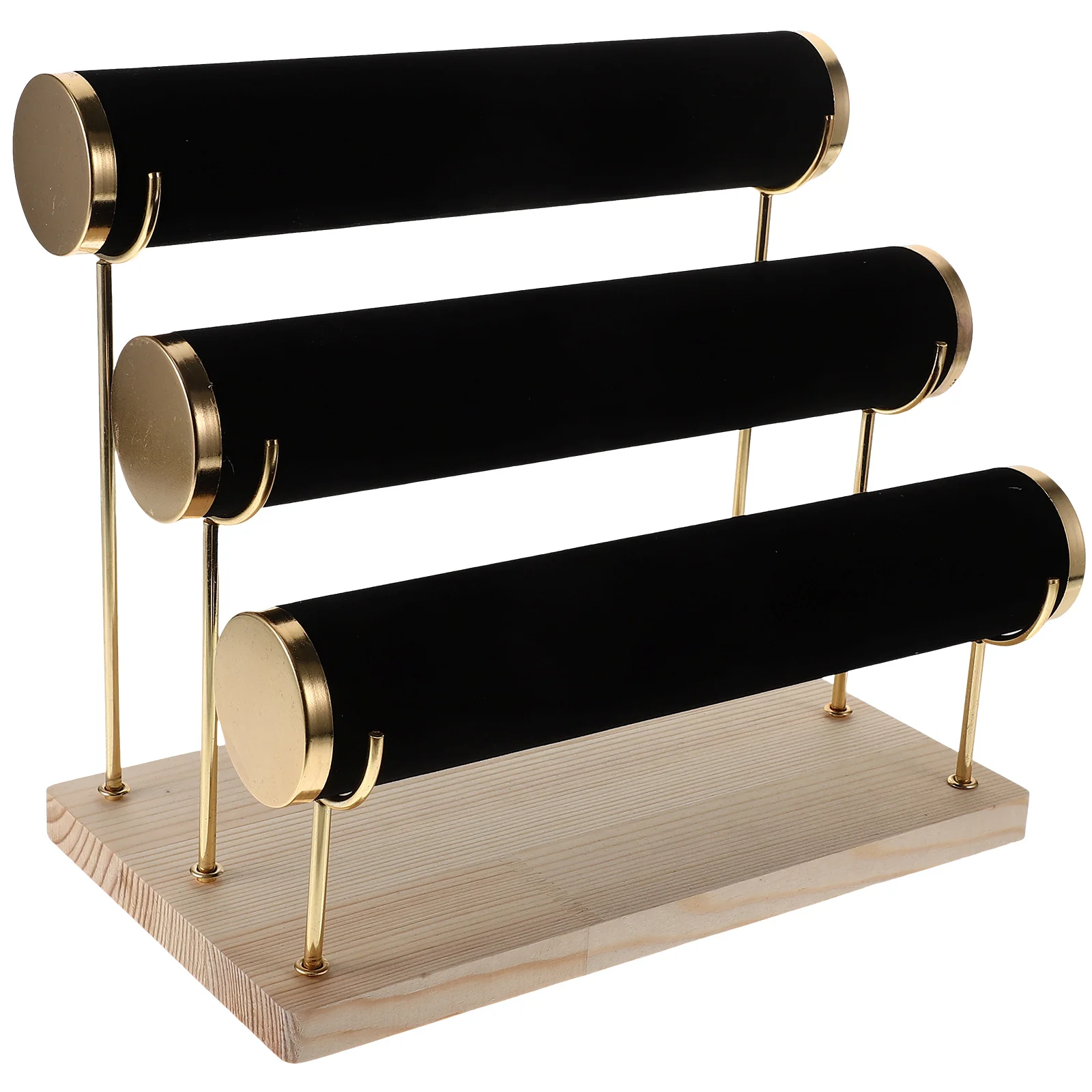 

Jewelry Holder Stand Displaying Bracelet Detachable Desktop Bangle Flannel Rack Storage
