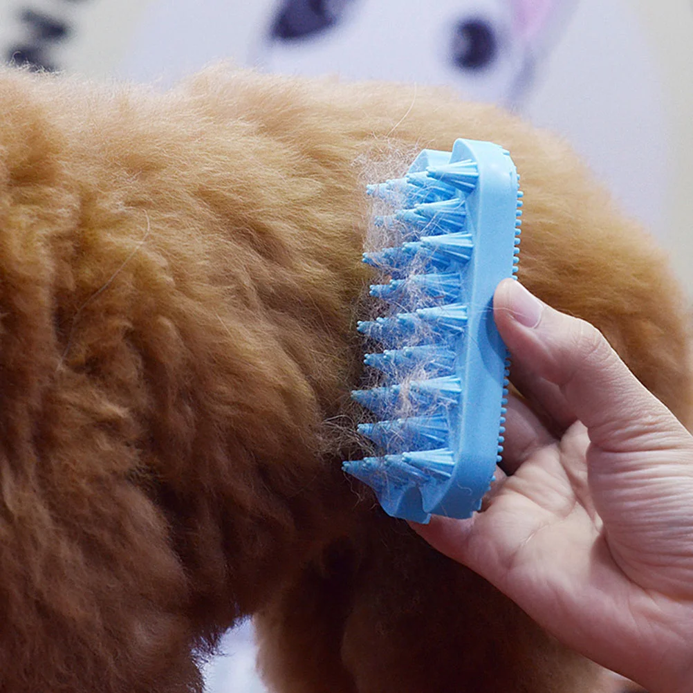 

Brush Pet Dog Comb Hair Groomingbrushes Removalcleaner Rubber Cleaning Sheddingtool