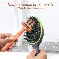 1pcs new hair comb brush cleaning remover embedded handle tool useful cleaner hair comb brush accessories