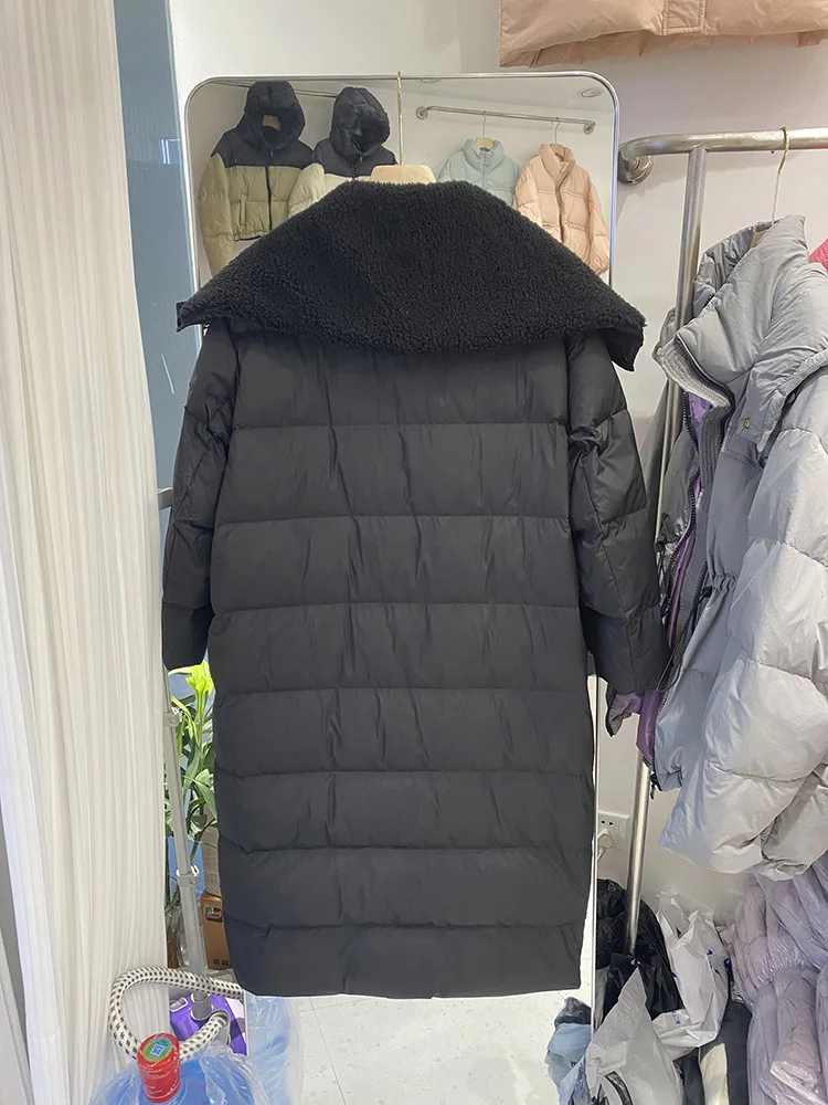 Корейский пуховик для женщин 2024 новый стиль корейская версия длинный толстый