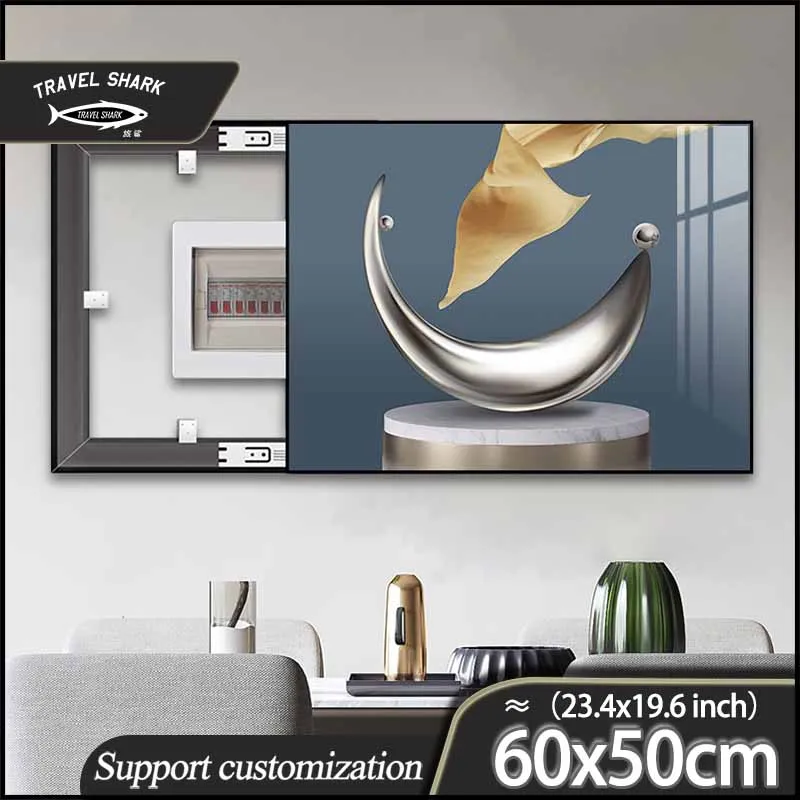 

Дорожный Электрический измеритель акулы, коробка, декоративная картина без перфорации, гостиная, окклюзия, стена, Фотогалерея с рамкой 60x50 см