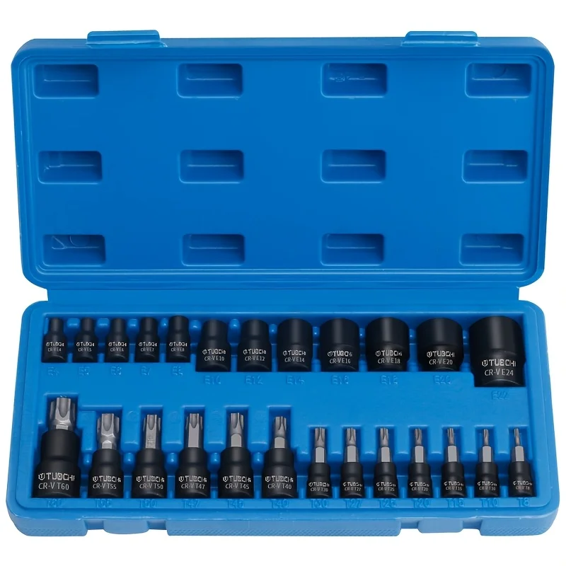 

Набор торцевых головок и бит Torx Professional 25 шт