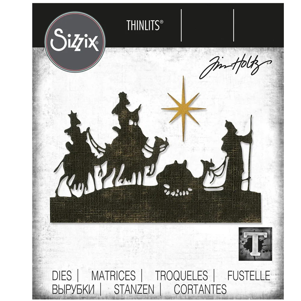 

2023 New Christmas Arrival Wise Men Metal Cutting Dies Scrapbook Embossed Make Paper Card Album Diy Craft Template Decoration