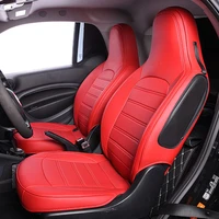 car seat cover full sets front seat leather breathable cushion for smart fortwo 451 452 453 accessories interior decoration