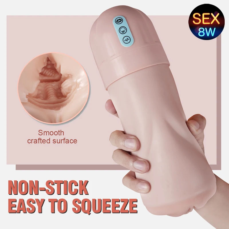 Lifelike Male Blowjob Masturbator Vagina Vibrator Sucking Aircraft Cup Sex Machine Pocket Pusssy Adult For Man Toy