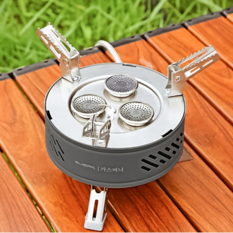 Туристическая туристическая горелка 3 ядра 8000 Вт с пьезозажиганием