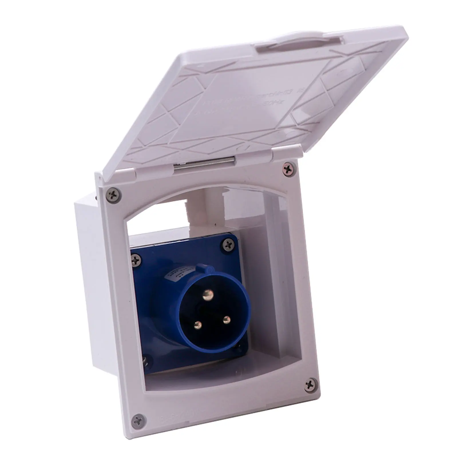 

16A RV Accessories Mains Hook Up Waterproof External Caravan Motorhome 3 Pin Fitting Plug Practical Inlet Socket Camper Flush