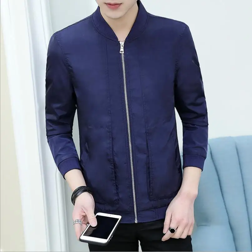 

New Autumn Jacket Men Casual Loose Mens Bomber Jacket Sportswear Waterproof Windbreaker Men jackets and Coats