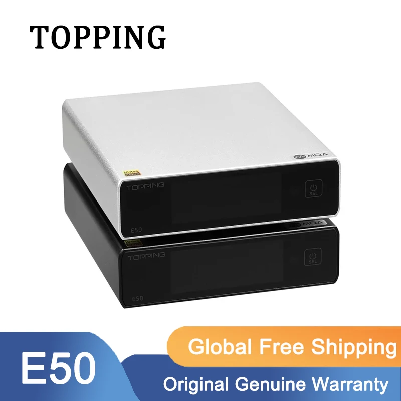 Поддержка ЦАП TOPPING E50 MQA DSD256 ES9068AS XMOS XU216 USB/оптический/коаксиальный вход