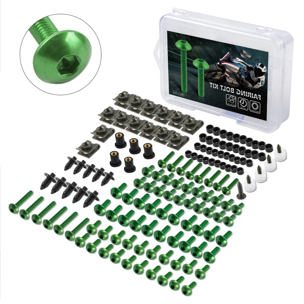 190 шт. полный болт обтекателя мотоцикла для T Max 500 2001 2007 LTZ 400 Suzuki Ducati Diavel ZX9R Honda CB200