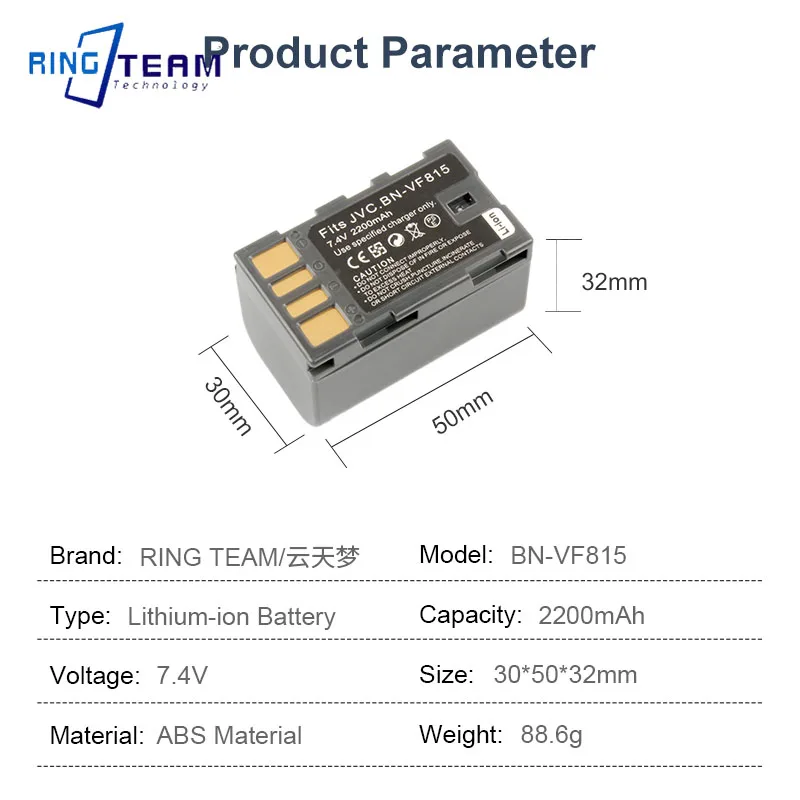 Аккумулятор для камеры JVC GR-D720US GR-D728 GR-D750US GR-D771 GR-D720