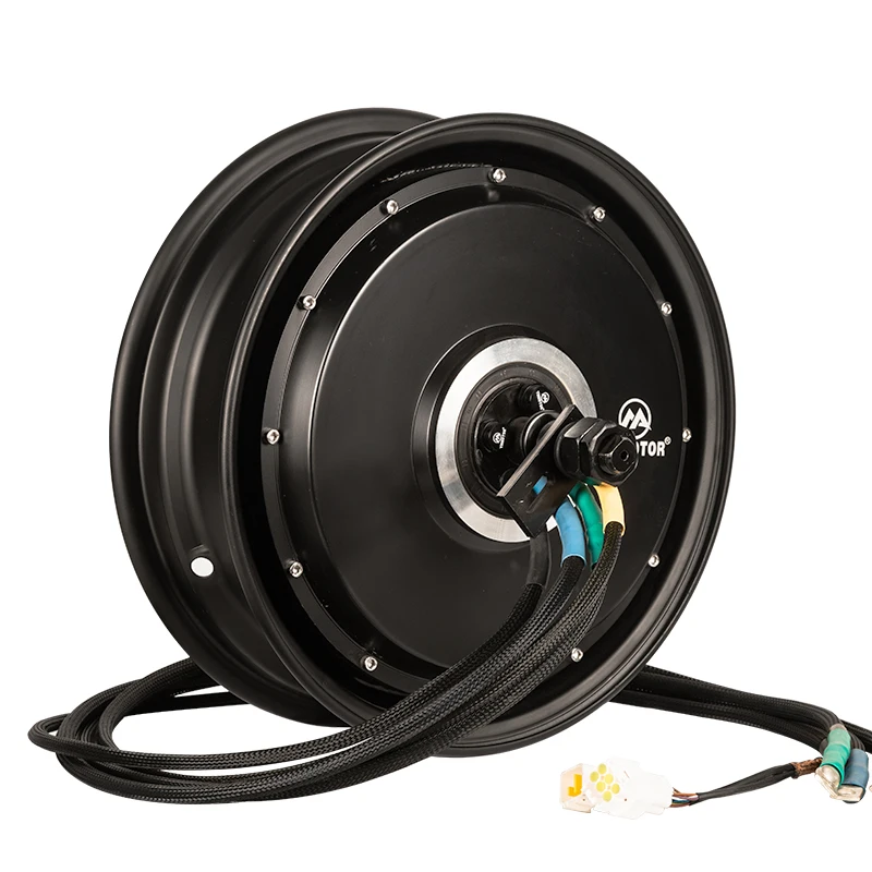Фото YMMOTOR 12*3,5-дюймовый номинальный 8 кВт пик 14 кВт бесщеточный двигатель втулки колеса для электронного мотоцикла №1
