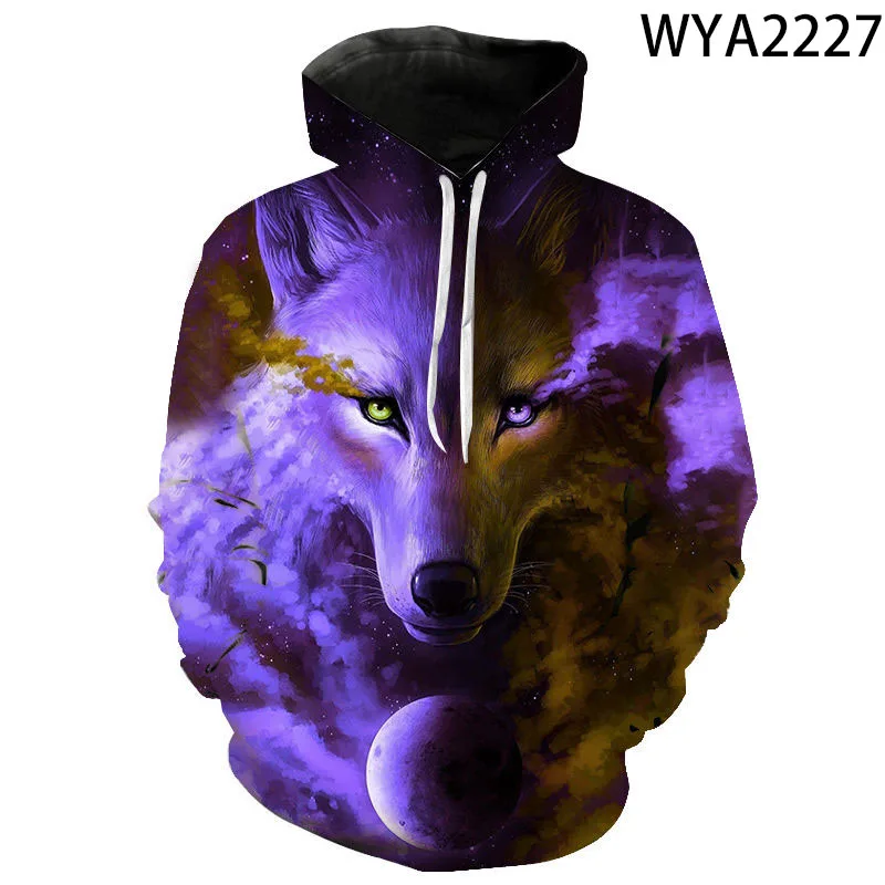 

Hoodies Cool Wolf 3D Printed Cool Men Women Children Streetwear Pullover Long Sleeve Sweatshirts Boy Girl Kids Fashion Jacket