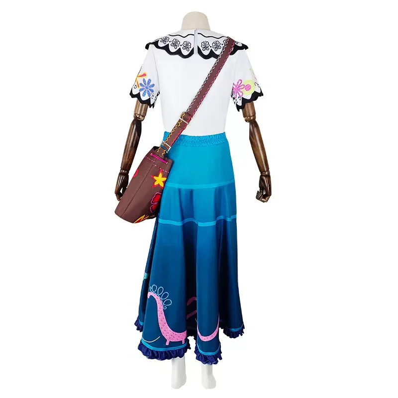 2022 Косплей-костюм Mirabel наряды в сумке карнавальный костюм на Хэллоуин для девочек