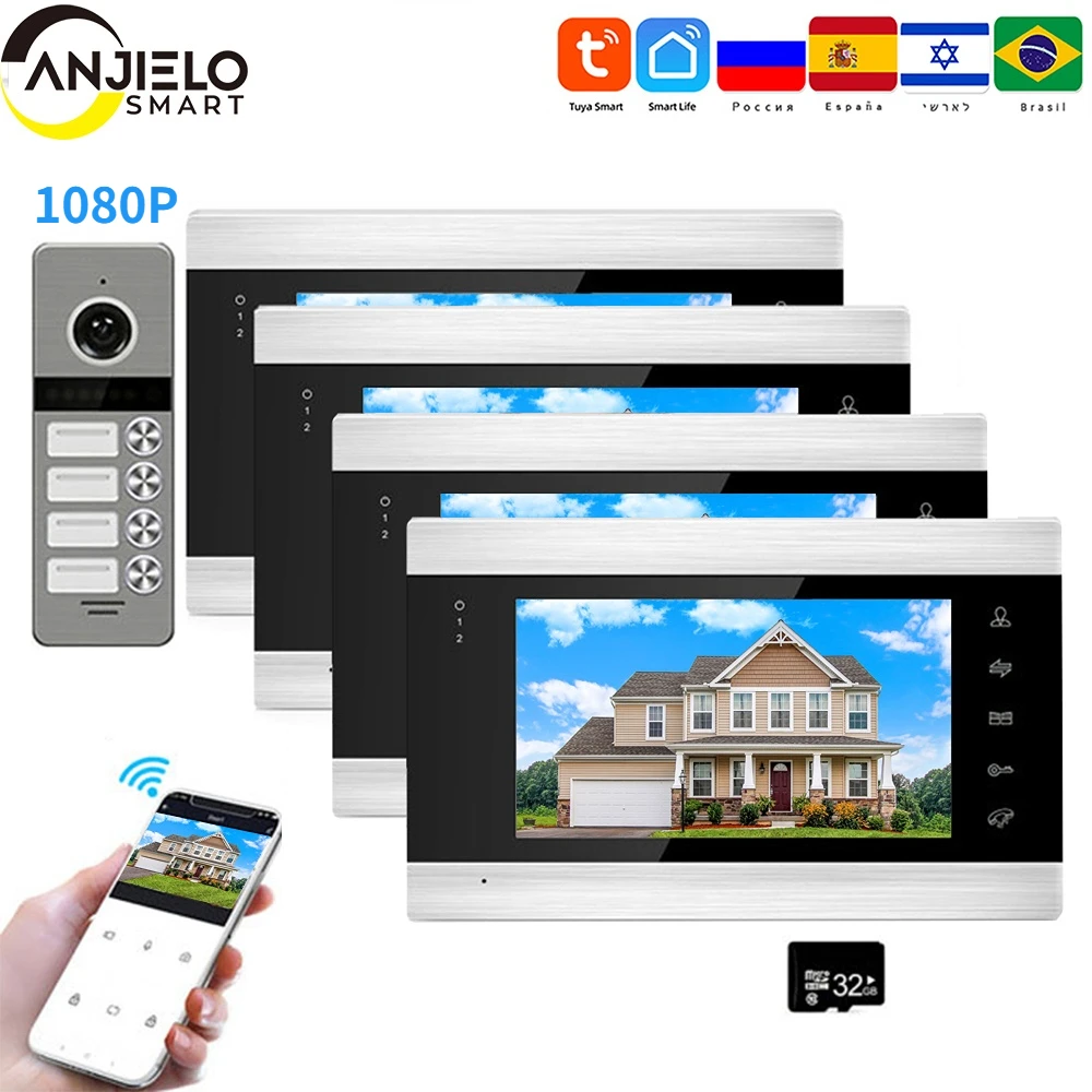 

Tuya Smart Video Intercom In The Apartment Video Interphone Doorbell 960P WiFi Video Intercom For Home Security Protection