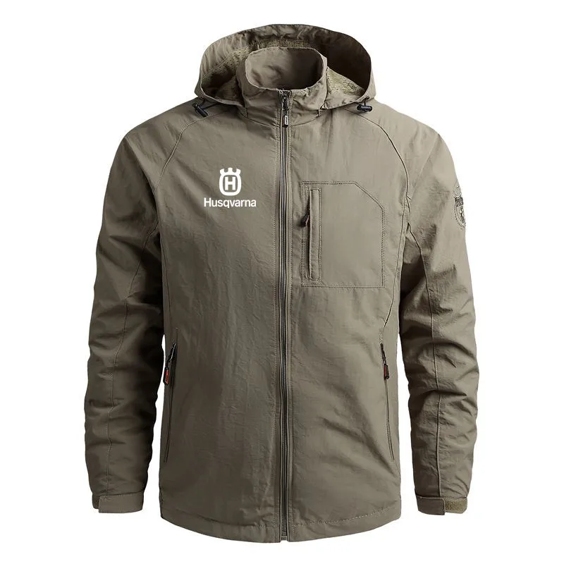 

2023 Spring Autumn Men Clothing Jackets for Men Outdoor Military Waterproof Casual Hooded Zipper Man Coat Jackets Streetwear