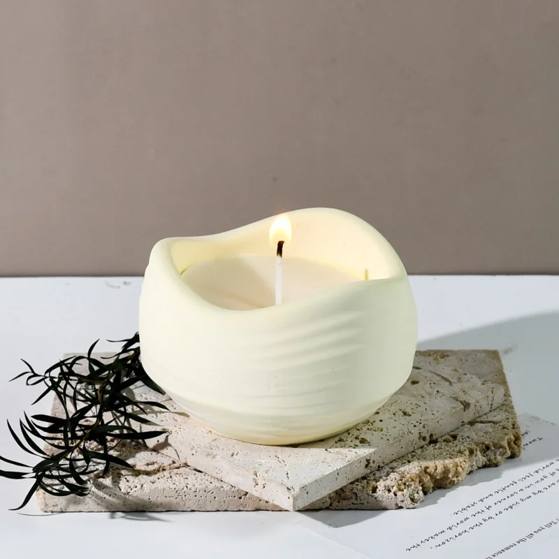 Волнообразная форма чашка для свечи силиконовые формы сделай сам гипсовый