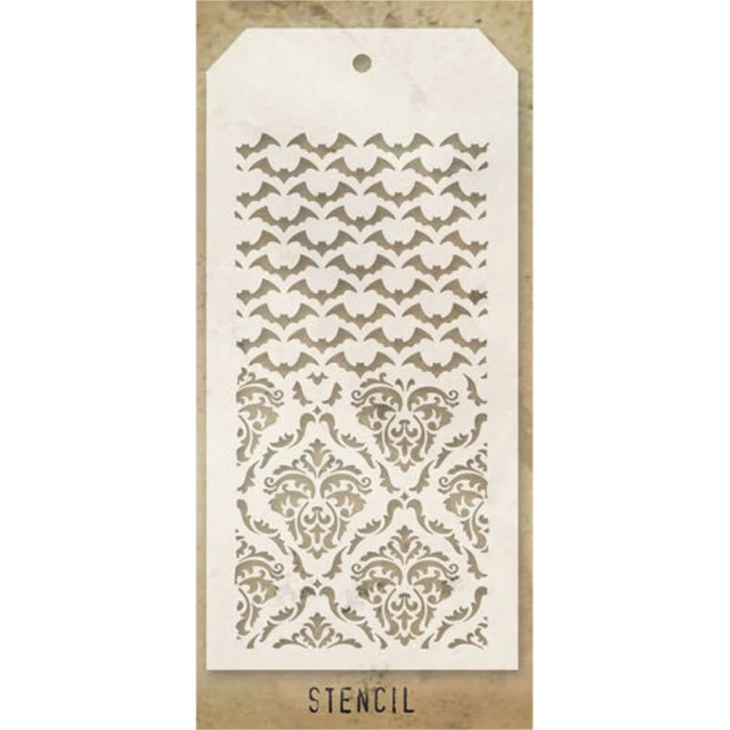 Новинка 2021 набор прозрачных штампов и трафаретов в стиле ретро летучая мышь