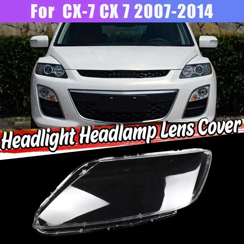 Крышка объектива фары корпус для Mazda CX-7 CX7 2007-2014 переднего абажур