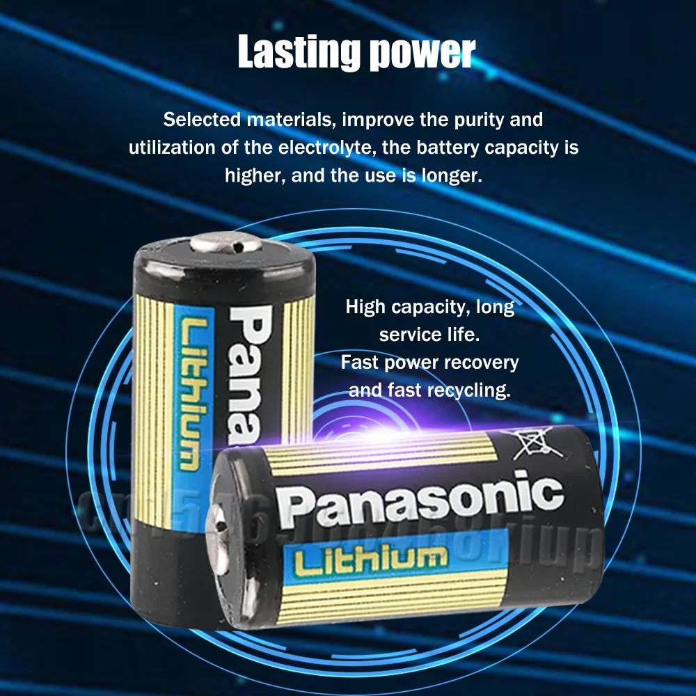 2 шт. оригинальный литиевый аккумулятор Panasonic CR123A CR123 123A A123 CR17345 16340 3 в для камеры