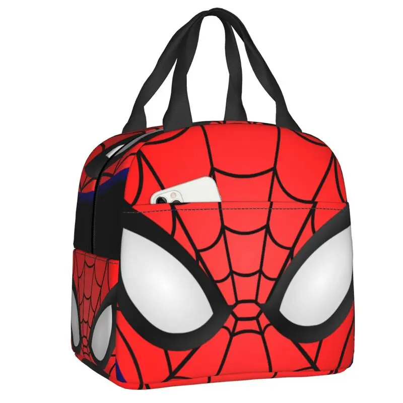 

Spider Web Lunch Bag Cooler Thermal Insulated Lunch Box For Women Kids School Children Beach Camping Travel Food Tote Bags