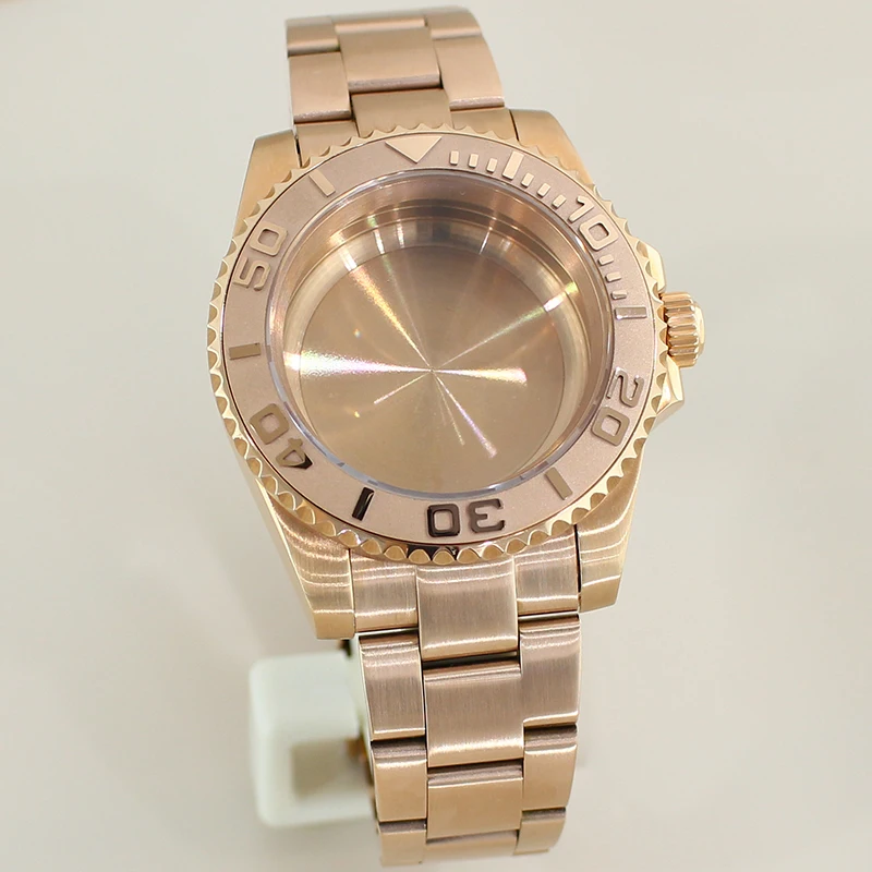 Feiyashi 40 мм корпус для часов из розового золота браслет Yacht-Master Seiko NH35 NH36 Miyota 8215 ETA2824