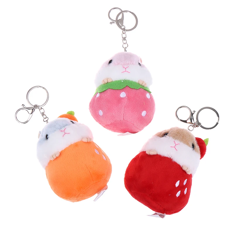 Пушистая кукла-хомяк искусственная Подвеска для женщин и девочек помпон из