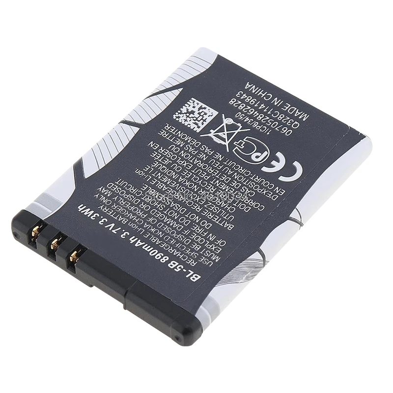 bl 5b 3 7v 890mah phone built in rechargeable li ion replacement battery with battery cells ptc protection for nokia 3220 3230 free global shipping