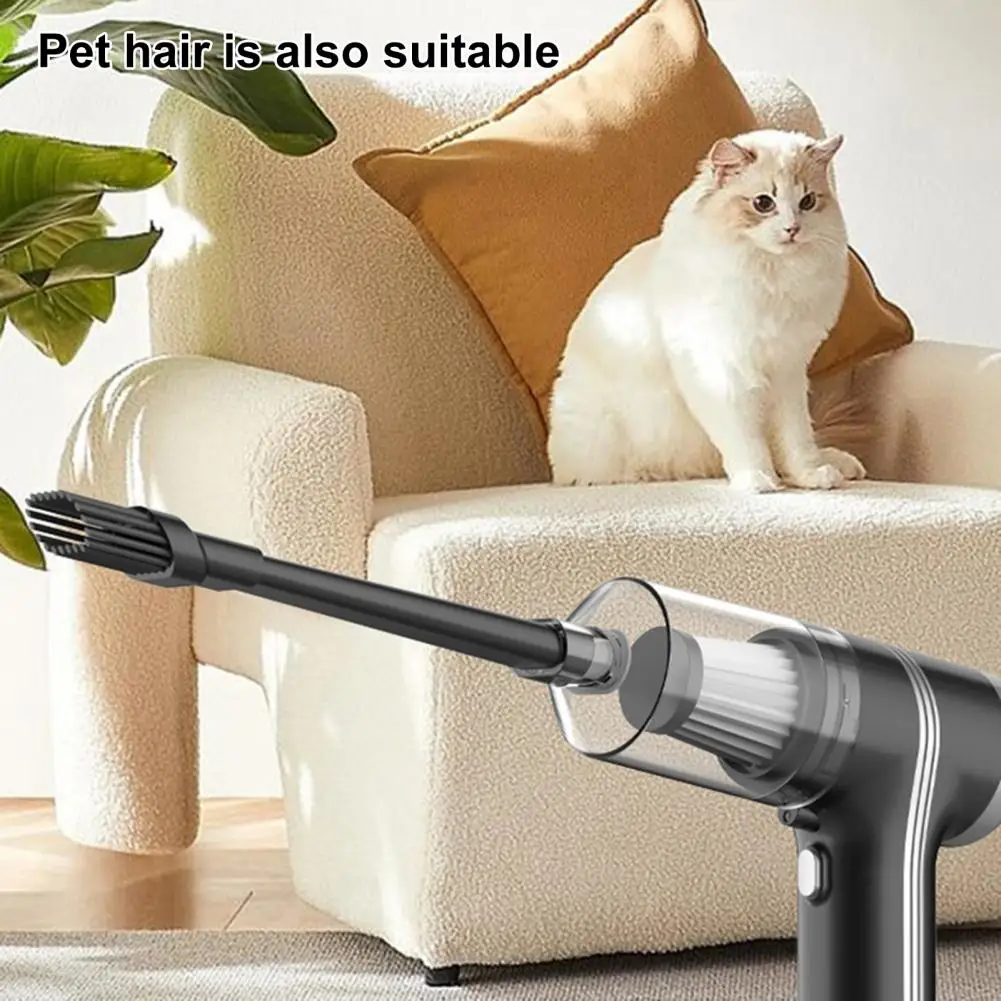 Портативный автомобильный пылесос компактный мощностью 120 Вт с двигателем и