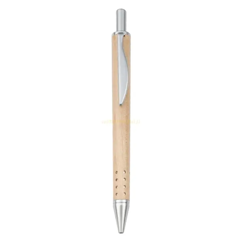 

Retractable Ballpoint Pen Maple Work Pen 0.7mm Black Ink Signature Pen Gift Drop Shipping
