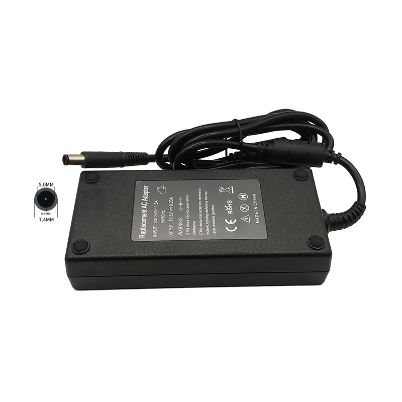 

Блок питания для ноутбука Dell Precision M4600 M4700 M4800 Alienware 13 R3 Charger DA180PM111, 180 Вт, 19,5 в, 7,4 А, 5,0 * мм