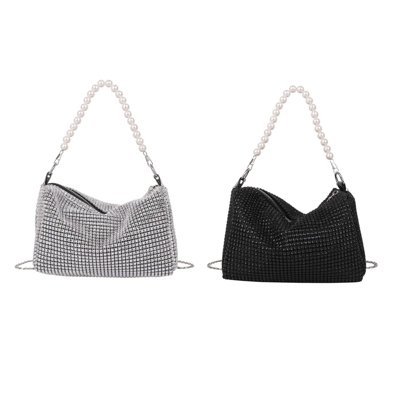 

Elegant for rhinestone Crossbody Bag Shoulder Bag Handbag Underarm Bag for Outdo