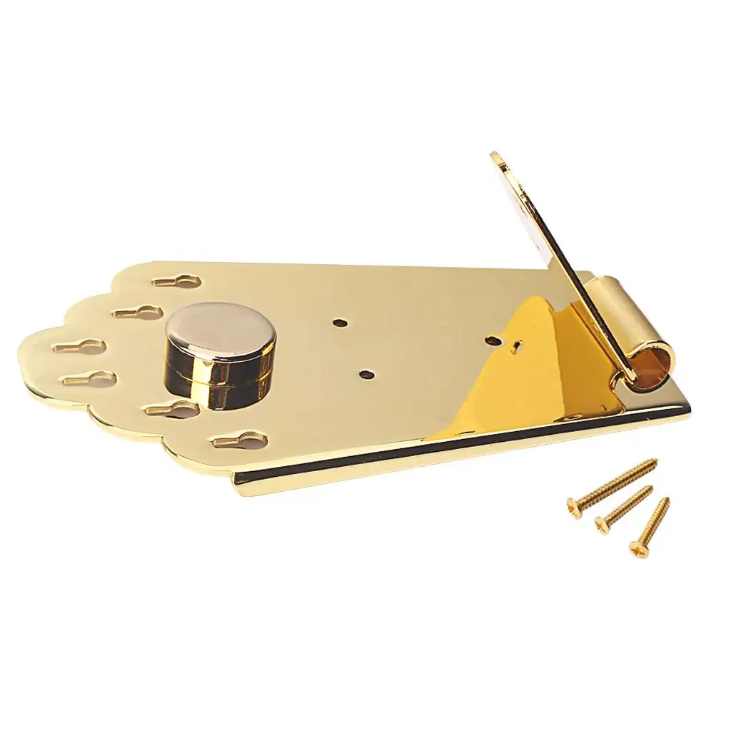 

Guitar Tailpiece Bridge for Mandolin Guitar, Golden