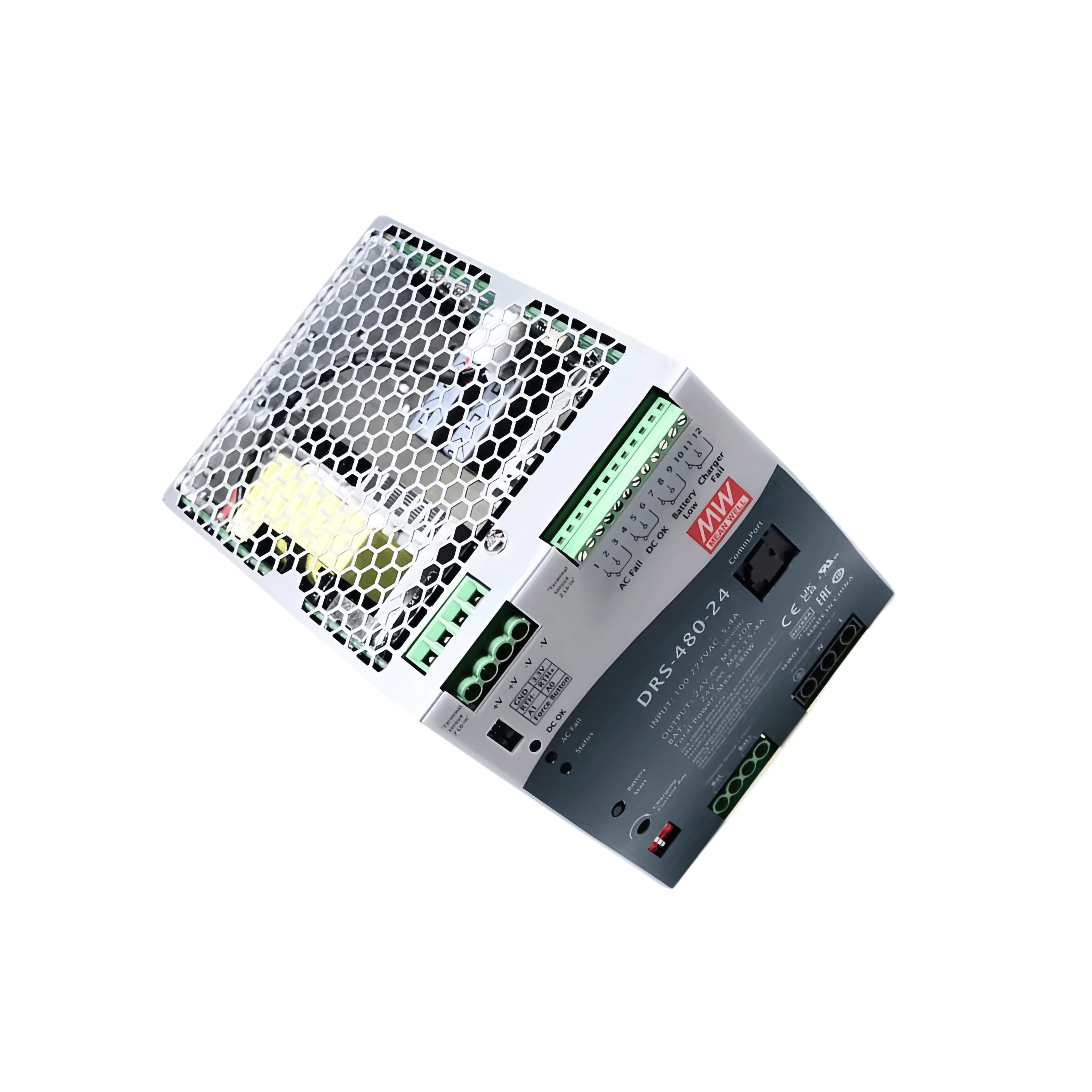 Фото Многофункциональный интеллектуальный блок питания MeanWell DRS-480-24 480W для систем безопасности №5