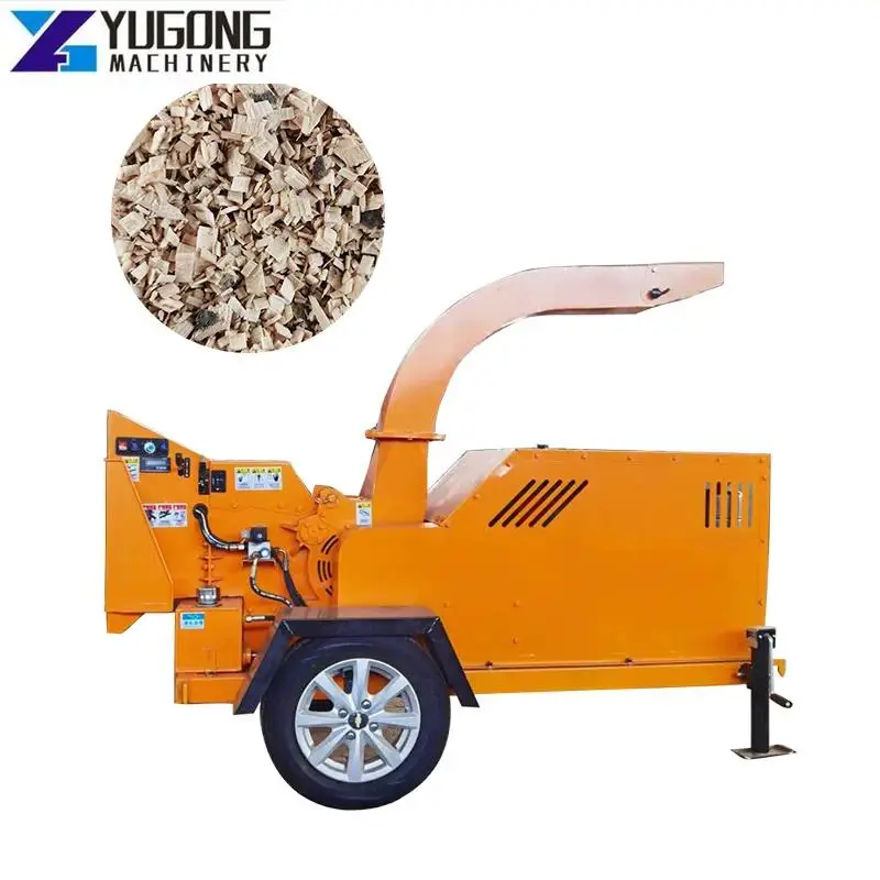 YG Мобильная дизельная дробилка по дереву машина для измельчения древесины ветки