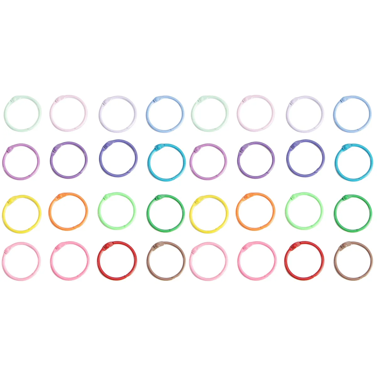 

100 Daily Use Binder Rings Reusable Key Rings Wear-resistant Key Chains Keys