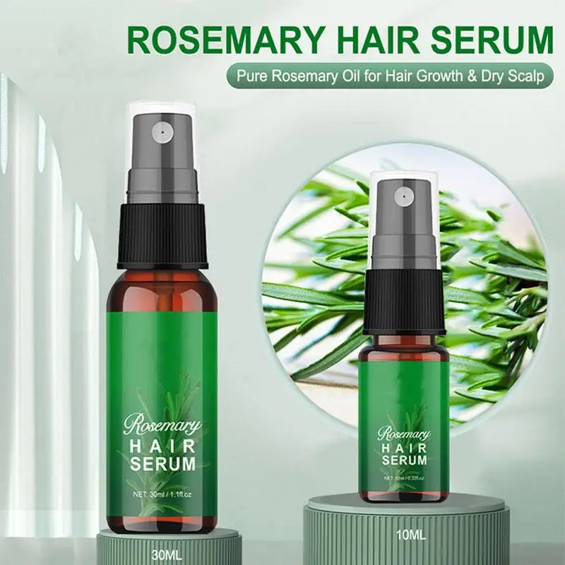 

Rosemary Hair Essential Oil Spray 30ml/10ml Natural Dry Hair Scalp Repairing Nourishing Moisturizing Refreshing Skin Serum Oil