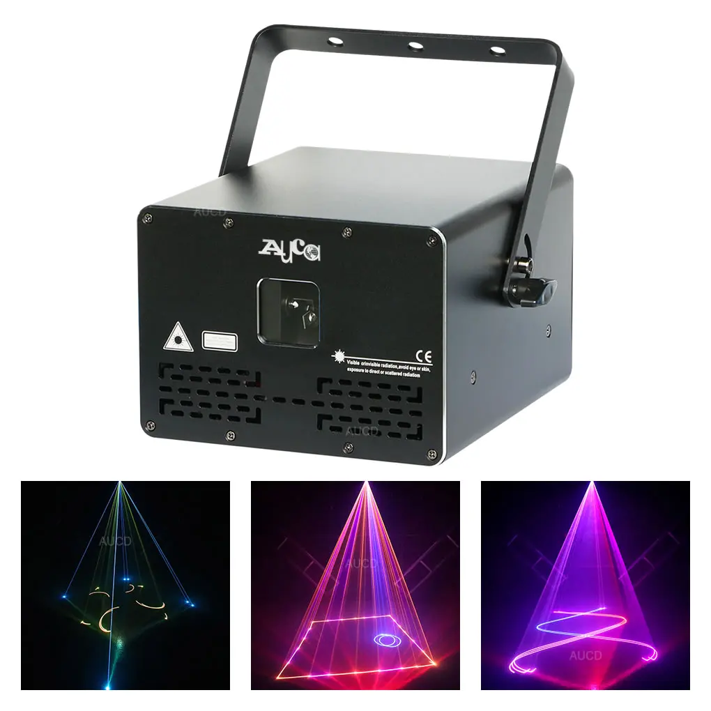 

SD Card Program 2W RGB DMX Laser Animation Scan Projector Stage Lighting Xmas DJ Party LED Bean Lights Scanner ILDA File DM-M1